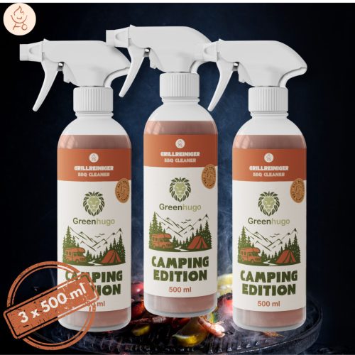 3X GREENHUGO BBQ CLEANER – CAMPING EDITION