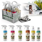 Greenhugo Camping Box - Premium Cleaning Set for Camping & Caravan, 6-Piece Set, Eco & Vegan