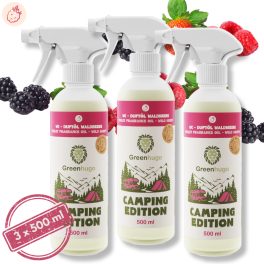   3X GREENHUGO ECO TOILET FRAGRANCE OIL – WILD BERRY – CAMPING EDITION